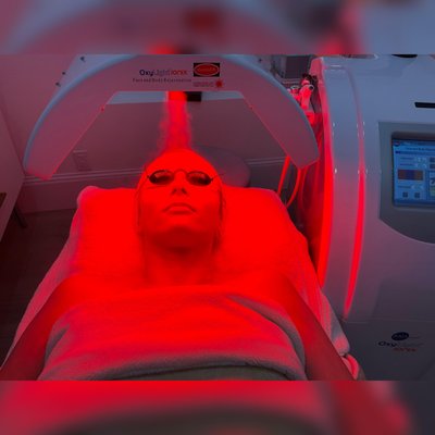 The OXYLIGHT Facial - Through the integration of LED Light with Negative Ionization, Oxygen therapy, Microcurrent stimulation, Ultrasound therapy, Diamond Microdermabrasion and Lymphatic Drainage, this multi-modal facial delivers impressive results with no downtime. The treatment is fully customizable to address specific skin concerns and is suitable for various skin types, offering improvements in skin firmness, reduction in fine lines and wrinkles, minimized pore size, and an overall radiant complexion. The OXYLIGHT Facial - Through the integration of LED Light with Negative Ionization, Oxygen therapy, Microcurrent stimulation, Ultrasound therapy, Diamond Microdermabrasion and Lymphatic Drainage, this multi-modal facial delivers impressive results with no downtime. The treatment is fully customizable to address specific skin concerns and is suitable for various skin types, offering improvements in skin firmness, reduction in fine lines and wrinkles, minimized pore size, and an overall radiant complexion.