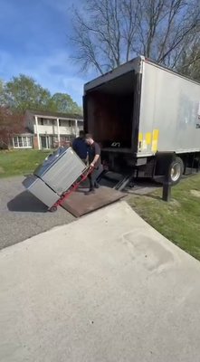 Moving a fridge - Moving fridge.