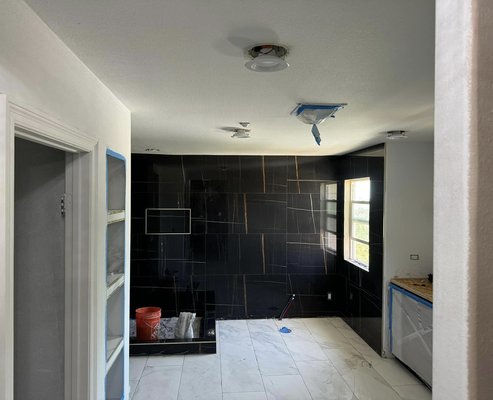 tile installation - Remodeled master bathroom tile installation - Remodeled master bathroom