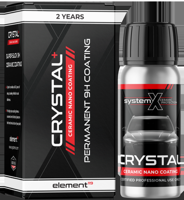System X Crystal+ Ceramic Coating - Crystal+
SYSTEM X CRYSTAL+™ IS A 2-YEAR CERAMIC COATING OFFERING A 2-YEAR
WARRANTY THAT OFFERS GREAT GLOSS AND SEMI-PERMANENT SELF-CLEANING
PROPERTIES. AFFORDABLE, LONG-LASTING BEAUTY 9H PROTECTION THAT
REQUIRES LITTLE MAINTENANCE. THE IDEAL CHOICE FOR EVERYDAY DRIVERS AND
RENTAL VEHICLES.
CRYSTAL+ COATINGS REPORT TO CARFAX WHEN REGISTERED ONLINE. System X Crystal+ Ceramic Coating - Crystal+
SYSTEM X CRYSTAL+™ IS A 2-YEAR CERAMIC COATING OFFERING A 2-YEAR
WARRANTY THAT OFFERS GREAT GLOSS AND SEMI-PERMANENT SELF-CLEANING
PROPERTIES. AFFORDABLE, LONG-LASTING BEAUTY 9H PROTECTION THAT
REQUIRES LITTLE MAINTENANCE. THE IDEAL CHOICE FOR EVERYDAY DRIVERS AND
RENTAL VEHICLES.
CRYSTAL+ COATINGS REPORT TO CARFAX WHEN REGISTERED ONLINE.