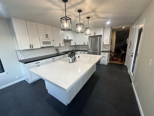 Slo kitchen remodel - Kitchen remodel. Complete floor layout reconfiguration and renovation