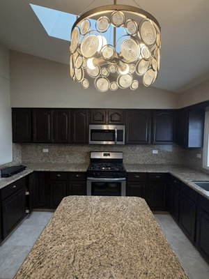 Cabinet Painting - Kitchen cabinet painting project — complete transformation. The cabinets went from a light wood finish to a bold, dark, and modern look. All surfaces were carefully prepared and protected before painting to ensure a clean and professional result. The client was absolutely thrilled with the final outcome! Cabinet Painting - Kitchen cabinet painting project — complete transformation. The cabinets went from a light wood finish to a bold, dark, and modern look. All surfaces were carefully prepared and protected before painting to ensure a clean and professional result. The client was absolutely thrilled with the final outcome!