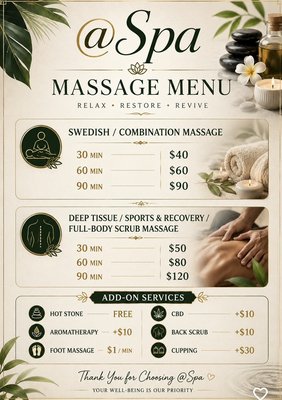 60-minute deep tissue massage - Relax and relieve muscle tension with our 60-minute deep tissue massage .Our professional massage therapists focus on tight muscles, soreness, and stress. Perfect for clients looking for firm pressure and full-body relaxation. 60-minute deep tissue massage - Relax and relieve muscle tension with our 60-minute deep tissue massage .Our professional massage therapists focus on tight muscles, soreness, and stress. Perfect for clients looking for firm pressure and full-body relaxation.