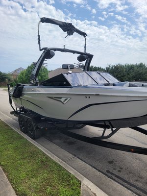 2023 Tige Z3 - Dealership was charging this boat owner an outrageous price. Gave us a call and took care of his boat with our Carbon 5% Film.