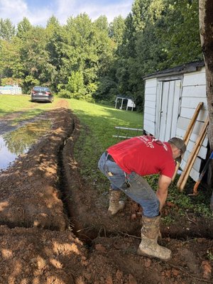 Digging ditches - No ditch is to big for us. Digging ditches - No ditch is to big for us.