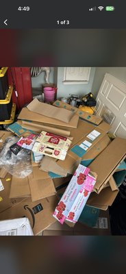 Garage clean out. - The clean out was done quickly the customers very happy