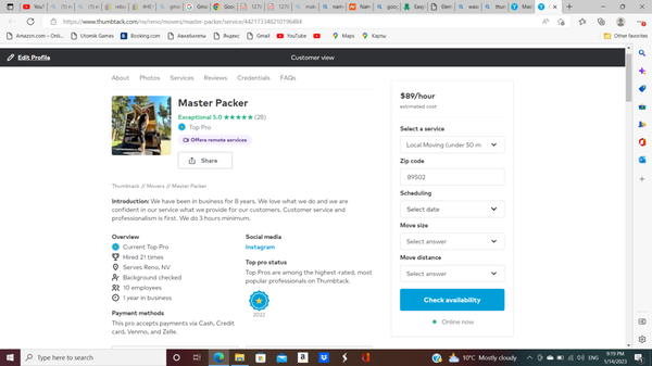 Our reviews on other platforms. - We opened yelp page yesterday 01/15/2022 and were really surprised to see 2star review. Please check our business profiles on other websites.