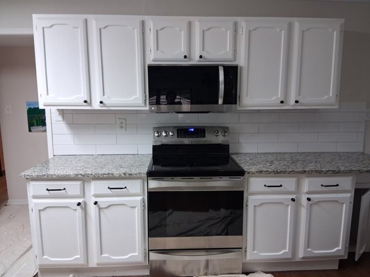 Kitchen Cabinet Remodel - This home owner wanted a new look at a lot more storage. We worked with her looking at numerous samples and vendors to get the look she wanted. We then created a beautiful kitchen that met her goals or increased storage and easy to keep clean and use.
Please call MHS anytime to discuss how we can help you out. 817-975-7978 If we don't answer please txt and will get back with you ASAP. Thank you very much. Kitchen Cabinet Remodel - This home owner wanted a new look at a lot more storage. We worked with her looking at numerous samples and vendors to get the look she wanted. We then created a beautiful kitchen that met her goals or increased storage and easy to keep clean and use.
Please call MHS anytime to discuss how we can help you out. 817-975-7978 If we don't answer please txt and will get back with you ASAP. Thank you very much.