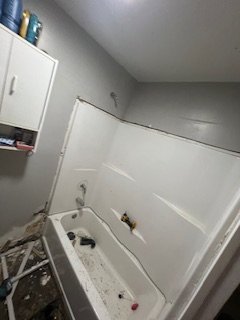 bathroom remodel - this started as a normal bathroom reflooring but turned into so much more!! as you can see in the pictures we had to fight through some battels, degut the entire bathroom to the skeleton per say!!! as you can see mold everywhere so we removed and killed all mold with proper ppe and hepa filters, encapsulated the crawl space fixed leaking plumbing... 80 percent strong bathroom remodel - this started as a normal bathroom reflooring but turned into so much more!! as you can see in the pictures we had to fight through some battels, degut the entire bathroom to the skeleton per say!!! as you can see mold everywhere so we removed and killed all mold with proper ppe and hepa filters, encapsulated the crawl space fixed leaking plumbing... 80 percent strong
