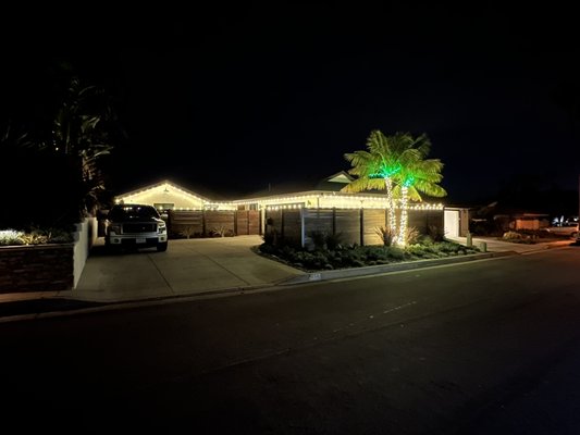 Holiday lighting installation - This slide series shows the installation of holiday lights on a single story Orange County home in San Clemente. Also included with the service are all lights, storage for the year, and removal of the lights after the new year Holiday lighting installation - This slide series shows the installation of holiday lights on a single story Orange County home in San Clemente. Also included with the service are all lights, storage for the year, and removal of the lights after the new year