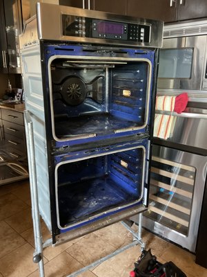 Wall oven removal and repair - This oven had to be removed for repair. Wall oven removal and repair - This oven had to be removed for repair.