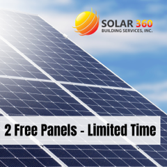 SPECIAL OFFER - LIMITED TIME! - We are offering 2 free panels for a limited time! Inquire today and we would be happy to assist you on your solar journey! SPECIAL OFFER - LIMITED TIME! - We are offering 2 free panels for a limited time! Inquire today and we would be happy to assist you on your solar journey!