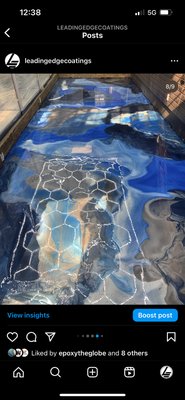 Smoke shop - Metallic epoxy floor Smoke shop - Metallic epoxy floor