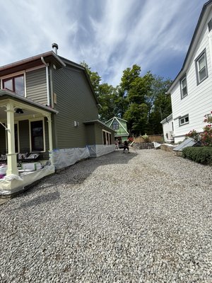 New asphalt installation. - We ripped out old drive way installed new stone base and a new layer of hot asphalt. New asphalt installation. - We ripped out old drive way installed new stone base and a new layer of hot asphalt.