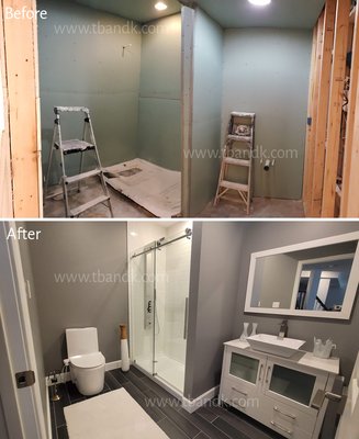 Basement remodeling bathroom build-out - Beautiful Bathroom buildout Basement remodeling bathroom build-out - Beautiful Bathroom buildout