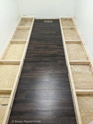 Custom closet - A typical walk in closet. However, a customer wanted something custom. Nothing from a big box store. So we designed a closet system that fit perfectly