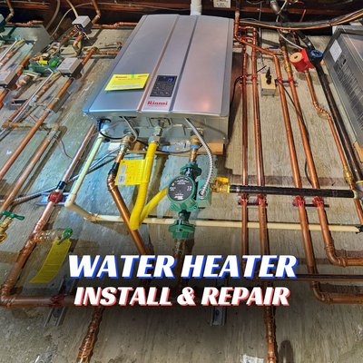 Water Heater - Water Heater Repair and Maintenance: The Common Water Heater Problems We Fix

Our team understands the importance of a properly functioning water heater in your daily life. That’s why our team of experienced plumbers is equipped to handle a wide range of water heater issues. Here are five common problems we frequently address:

No Hot Water: Often a result of a malfunctioning heating element or gas thermocouple, this issue tops the list of homeowner complaints. Our team swiftly diagnoses the cause, whether it’s electrical or gas-related, ensuring a quick return to warm showers.
Inconsistent Water Temperature: Fluctuating water temperatures can be caused by faulty thermostats or sediment buildup in the tank. We assess and fix thermostat issues and perform tank flushes to remove sediment, stabilizing water temperatures.
Leaking Water Heater: Leaks can stem from loose connections, faulty valves, or even tank corrosion. After identifying the source, we can either repair the specific component or recommend a new installation if the tank is compromised.
Discolored Water or Unpleasant Smell: Rusty water or a rotten egg smell usually points to corrosion inside the tank or a bacterial infection. We offer solutions like anode rod replacement to combat corrosion and tank cleaning to address bacterial issues.
Strange Noises: Rumbling or banging sounds are typically due to sediment buildup. This not only causes noise but also reduces heating efficiency. Our comprehensive tank cleaning service can eliminate these sounds and improve your system’s performance.
Regular water heater maintenance is vital for extending the lifespan of your unit, maintaining its efficiency, and preventing unexpected failures. Our preventive maintenance includes checking the pressure relief valve, inspecting the anode rod, flushing the tank to remove sediment, and more. With regular check-ups, we help ensure your hot water supply remains reliable and your energy bills stay low. Trust our expert plumbers with all your water heater needs.