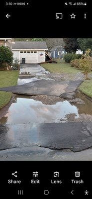 flood damage by helene - Caused by the flood home owner wanted driveway fixed flood damage by helene - Caused by the flood home owner wanted driveway fixed