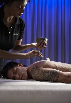 Body Treatments - Indulge in our revitalizing body treatments, including exfoliating scrubs and hydrating wraps that leave your skin soft, smooth, and refreshed.