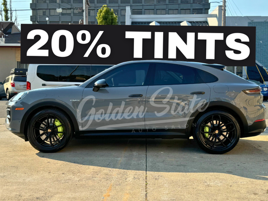 20% Ceramic Tints - The most stylish tint! 20% provides adequate privacy while rejecting heat!