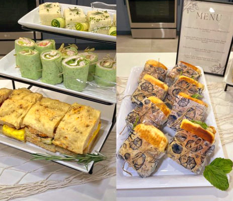 Catering Brunch Event! - Whether you're hosting a small gathering, a corporate event, or a large celebration, our brunch event services are designed to bring people together over beautifully crafted dishes that are both delicious and visually stunning. From intimate private parties to large-scale celebrations, we offer a range of options that can be tailored to suit your event’s specific theme, dietary needs, and style. Our team is dedicated to delivering a flawless event, whether you want a casual, laid-back vibe or an elegant, upscale event, we’ll work with you to create the perfect menu that suits your vision and exceeds your expectations.
Brunch is all about indulgence, relaxation, and celebrating great company, and our brunch event services are designed with that in mind. We offer a wide array of customizable options, ensuring that your event will have something for everyone, no matter their dietary needs or preferences. From classic favorites to innovative twists, our diverse menu options are perfect for creating a memorable experience that will leave your guests talking long after the event is over.
Classic Brunch Favorites: We know that classic brunch dishes like scrambled eggs, bacon, sausage, waffles, French toast, and avocado toast are crowd-pleasers for a reason. We make sure to use only the highest-quality ingredients to elevate these beloved dishes.
Hearty and Heathy Options: Whether your guests are looking to indulge or keep it light, we offer an assortment of healthier options like Greek yogurt parfaits, smoothie bowls, quinoa salads, and fruit platters. These dishes are designed to offer variety while keeping nutritional balance in mind.
Pastry and Bread Selection: No brunch is complete without a selection of fresh, house-baked pastries and artisanal breads. From buttery croissants to cinnamon rolls, muffins, and breakfast breads, we offer an indulgent selection that pairs perfectly with coffee or juice.
Gourmet Sandwiches and Wraps: Perfect for more casual or interactive events, our gourmet sandwiches and wraps can be customized with ingredients like grilled vegetables, smoked salmon, roast turkey, and more. We also offer gluten-free and vegetarian options to accommodate dietary preferences.
Signature Salads and Bowls: From vibrant mango quinoa salads to kale Caesar, our fresh salad options are the perfect complement to any brunch menu. Build-your-own bowls, including grain bowls and build-your-own avocado toast bars, add an interactive element to your event.
Sweets and Treats: For dessert, treat your guests to decadent mini cheesecakes, fruit tarts, chocolate fountains, or bite-sized treats like macarons and cake pops. The sweet finale to your brunch will leave guests satisfied and impressed.
We pride ourselves on offering menu flexibility to accommodate the diverse needs of your guests. Whether your group has specific dietary requirements or you want a more tailored menu, we can adjust the offerings to suit:
Gluten-Free Options: Our team is well-versed in crafting gluten-free dishes that are just as delicious as their gluten-containing counterparts. From gluten-free pancakes to grain bowls and sandwiches, we offer a variety of choices that everyone can enjoy.
We’re happy to accommodate any specific dietary requests or restrictions—just let us know in advance, and we’ll work with you to ensure your menu meets everyone’s needs.
Elevating Your Event: Professional Setup and Service
In addition to crafting a memorable menu, we provide full-service brunch event coordination. Our team handles everything from set-up to clean-up, ensuring that your event runs smoothly and that you can focus on enjoying time with your guests. Here’s how we elevate your brunch event experience:
Stylish Presentation: We don’t just serve delicious food; we make sure it looks as good as it tastes. From elegant platters to chic table setups, our team will ensure that your brunch buffet or plated service is Instagram-worthy and visually appealing.
Professional Staffing: Our staff is highly trained and experienced in providing excellent service. Whether it’s passing hors d’oeuvres, manning omelet or waffle stations, or clearing tables, we ensure that your guests are well taken care of throughout the event.
Custom Themes and Decor: Looking to add a special touch to your brunch? Our event coordinators can help you design a theme or set-up that matches your vision. From flower arrangements to custom signage and place settings, we’ll handle the details to make sure your brunch looks and feels personal and polished.
Catering Equipment: We provide all the necessary catering equipment, including, serving trays, chafing dishes, and glassware. We work with you to determine the best setup for your event, whether it’s a buffet-style brunch, plated brunch, or interactive stations.
Book with us today so you can enjoy your event, and let us do the work for you! Catering Brunch Event! - Whether you're hosting a small gathering, a corporate event, or a large celebration, our brunch event services are designed to bring people together over beautifully crafted dishes that are both delicious and visually stunning. From intimate private parties to large-scale celebrations, we offer a range of options that can be tailored to suit your event’s specific theme, dietary needs, and style. Our team is dedicated to delivering a flawless event, whether you want a casual, laid-back vibe or an elegant, upscale event, we’ll work with you to create the perfect menu that suits your vision and exceeds your expectations.
Brunch is all about indulgence, relaxation, and celebrating great company, and our brunch event services are designed with that in mind. We offer a wide array of customizable options, ensuring that your event will have something for everyone, no matter their dietary needs or preferences. From classic favorites to innovative twists, our diverse menu options are perfect for creating a memorable experience that will leave your guests talking long after the event is over.
Classic Brunch Favorites: We know that classic brunch dishes like scrambled eggs, bacon, sausage, waffles, French toast, and avocado toast are crowd-pleasers for a reason. We make sure to use only the highest-quality ingredients to elevate these beloved dishes.
Hearty and Heathy Options: Whether your guests are looking to indulge or keep it light, we offer an assortment of healthier options like Greek yogurt parfaits, smoothie bowls, quinoa salads, and fruit platters. These dishes are designed to offer variety while keeping nutritional balance in mind.
Pastry and Bread Selection: No brunch is complete without a selection of fresh, house-baked pastries and artisanal breads. From buttery croissants to cinnamon rolls, muffins, and breakfast breads, we offer an indulgent selection that pairs perfectly with coffee or juice.
Gourmet Sandwiches and Wraps: Perfect for more casual or interactive events, our gourmet sandwiches and wraps can be customized with ingredients like grilled vegetables, smoked salmon, roast turkey, and more. We also offer gluten-free and vegetarian options to accommodate dietary preferences.
Signature Salads and Bowls: From vibrant mango quinoa salads to kale Caesar, our fresh salad options are the perfect complement to any brunch menu. Build-your-own bowls, including grain bowls and build-your-own avocado toast bars, add an interactive element to your event.
Sweets and Treats: For dessert, treat your guests to decadent mini cheesecakes, fruit tarts, chocolate fountains, or bite-sized treats like macarons and cake pops. The sweet finale to your brunch will leave guests satisfied and impressed.
We pride ourselves on offering menu flexibility to accommodate the diverse needs of your guests. Whether your group has specific dietary requirements or you want a more tailored menu, we can adjust the offerings to suit:
Gluten-Free Options: Our team is well-versed in crafting gluten-free dishes that are just as delicious as their gluten-containing counterparts. From gluten-free pancakes to grain bowls and sandwiches, we offer a variety of choices that everyone can enjoy.
We’re happy to accommodate any specific dietary requests or restrictions—just let us know in advance, and we’ll work with you to ensure your menu meets everyone’s needs.
Elevating Your Event: Professional Setup and Service
In addition to crafting a memorable menu, we provide full-service brunch event coordination. Our team handles everything from set-up to clean-up, ensuring that your event runs smoothly and that you can focus on enjoying time with your guests. Here’s how we elevate your brunch event experience:
Stylish Presentation: We don’t just serve delicious food; we make sure it looks as good as it tastes. From elegant platters to chic table setups, our team will ensure that your brunch buffet or plated service is Instagram-worthy and visually appealing.
Professional Staffing: Our staff is highly trained and experienced in providing excellent service. Whether it’s passing hors d’oeuvres, manning omelet or waffle stations, or clearing tables, we ensure that your guests are well taken care of throughout the event.
Custom Themes and Decor: Looking to add a special touch to your brunch? Our event coordinators can help you design a theme or set-up that matches your vision. From flower arrangements to custom signage and place settings, we’ll handle the details to make sure your brunch looks and feels personal and polished.
Catering Equipment: We provide all the necessary catering equipment, including, serving trays, chafing dishes, and glassware. We work with you to determine the best setup for your event, whether it’s a buffet-style brunch, plated brunch, or interactive stations.
Book with us today so you can enjoy your event, and let us do the work for you!