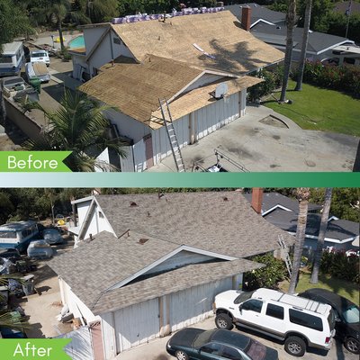 New Owens Corning Roof Installation in La Habra CA - This Owens Corning Roof Installation in La Habra California was a huge success. We replaced a broken down rotting roof with a brand new composite roof in just under a week. New Owens Corning Roof Installation in La Habra CA - This Owens Corning Roof Installation in La Habra California was a huge success. We replaced a broken down rotting roof with a brand new composite roof in just under a week.