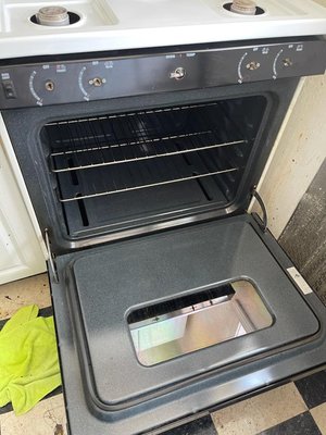Before and After - During a move-out, we cleaned a oven. The team did their best - see before and after pics! Before and After - During a move-out, we cleaned a oven. The team did their best - see before and after pics!