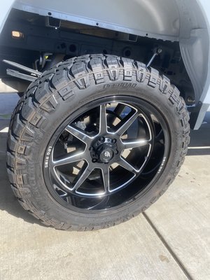 Wheels and Rims - A little before and after of our work on the tires.