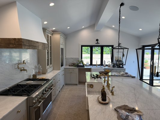 North Tustin Kitchen - Finishing touches on a large custom kitchen