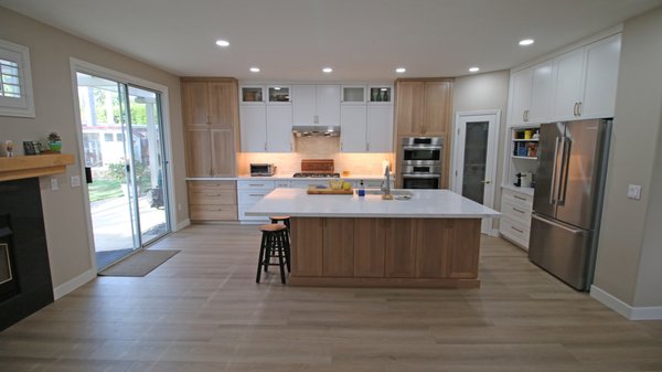 Kitchen Remodel - Old kitchen and tile floor was removed so new plan and design could be created. Kitchen Remodel - Old kitchen and tile floor was removed so new plan and design could be created.