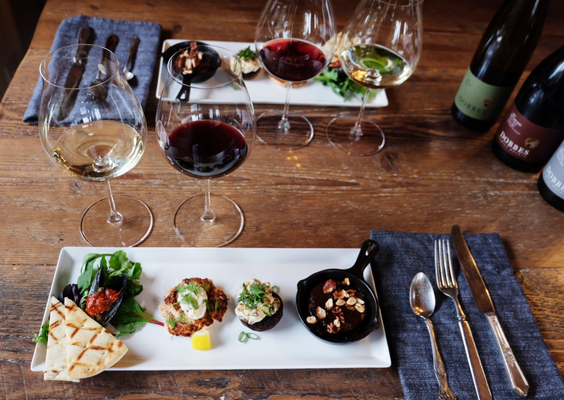 Oregon Bounty Private Tasting - Locally Sourced Bites With Perfect Pairings
Price: $60/guest
Explore the best Oregon has to offer with curated bites, featuring a select local purveyor. Your dedicated host will guide you through a special flight, so you’ll taste a selection of current release and library wines. Enjoy this private experience for up to 6 guests. Reservations are available at 11 AM, 1:30 PM and 4:00 PM.
Pricing: $60/Retail $50/club, $35/gold club. $20 non-refundable deposit due at time of booking.
Our menu features Marionberry Jam from Oregon Growers out of
Hood River, Oregon. We will offer their jam for sale in the tasting room while supplies last. Oregon Bounty Private Tasting - Locally Sourced Bites With Perfect Pairings
Price: $60/guest
Explore the best Oregon has to offer with curated bites, featuring a select local purveyor. Your dedicated host will guide you through a special flight, so you’ll taste a selection of current release and library wines. Enjoy this private experience for up to 6 guests. Reservations are available at 11 AM, 1:30 PM and 4:00 PM.
Pricing: $60/Retail $50/club, $35/gold club. $20 non-refundable deposit due at time of booking.
Our menu features Marionberry Jam from Oregon Growers out of
Hood River, Oregon. We will offer their jam for sale in the tasting room while supplies last.