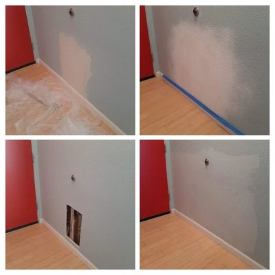 Drywall Repair - Sealing, patching, and painting the wall. Drywall Repair - Sealing, patching, and painting the wall.