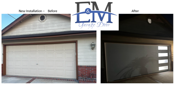 Garage Door Installation - These are common garage door replacement jobs we do every week. Our focus is repair work but, as you can see, we install beautiful doors all the time. Call for a quote. Thanks.