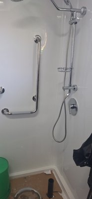 shower install - Shower Upgrade Completed
Installed new shower system including fixtures, grab bars, and accessories. Ensured proper mounting, sealing, and alignment for safe use and long-term durability. Finished and cleaned installation for a clean, modern, and functional shower space.