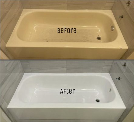 Bathtub Refinishing - Porcelite brought this bathroom back to life by refinishing an old bathtub with Porcelite reglazing. Bathtub Refinishing - Porcelite brought this bathroom back to life by refinishing an old bathtub with Porcelite reglazing.