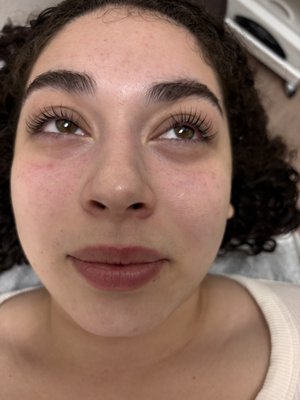 Lash lift and tint - Natural straight lashes enhanced with a lift and tint for a natural mascara look Lash lift and tint - Natural straight lashes enhanced with a lift and tint for a natural mascara look