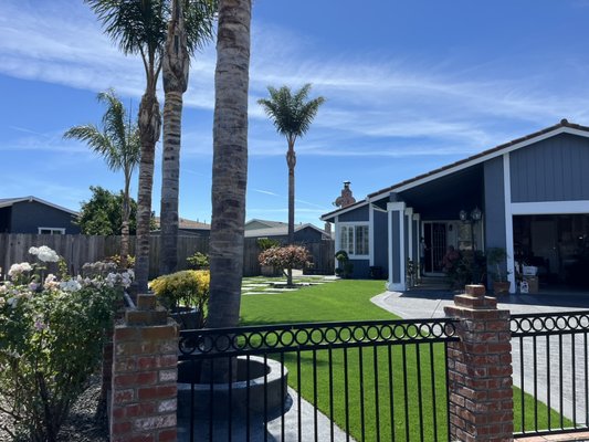 Queen palm tree pruning - Our client just updated the landscape and wanted a clean look. Queen palm tree pruning - Our client just updated the landscape and wanted a clean look.