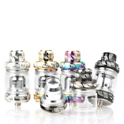 Tank Collection - Vape tanks are components of vaping devices that hold e-liquid and house the atomizer coil, which heats the liquid to produce vapor. They typically consist of a reservoir for the e-liquid, a coil that vaporizes the liquid when heated, and a mouthpiece for inhaling. Tanks come in various designs, including sub-ohm tanks for larger vapor clouds and mouth-to-lung tanks for a cigarette-like draw. They allow users to customize their vaping experience by adjusting airflow, wattage, or coil types, and are refillable, making them cost-effective and versatile for different vaping styles. Tank Collection - Vape tanks are components of vaping devices that hold e-liquid and house the atomizer coil, which heats the liquid to produce vapor. They typically consist of a reservoir for the e-liquid, a coil that vaporizes the liquid when heated, and a mouthpiece for inhaling. Tanks come in various designs, including sub-ohm tanks for larger vapor clouds and mouth-to-lung tanks for a cigarette-like draw. They allow users to customize their vaping experience by adjusting airflow, wattage, or coil types, and are refillable, making them cost-effective and versatile for different vaping styles.