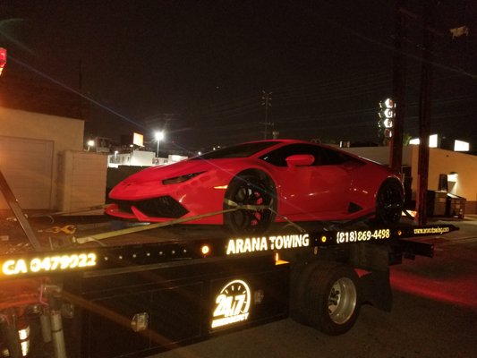 The Best Way to Tow a Lamborghini Aventador - We towed a lamborghini aventador and our customer was very satisfied. Luxuries vehicles like these are your pride and joy. You can rely on Arana Towing to safety delivery and transport it safely to its destination. Arana Towing is committed to providing our customers with the most reliable towing service with trained industry professionals. The Best Way to Tow a Lamborghini Aventador - We towed a lamborghini aventador and our customer was very satisfied. Luxuries vehicles like these are your pride and joy. You can rely on Arana Towing to safety delivery and transport it safely to its destination. Arana Towing is committed to providing our customers with the most reliable towing service with trained industry professionals.