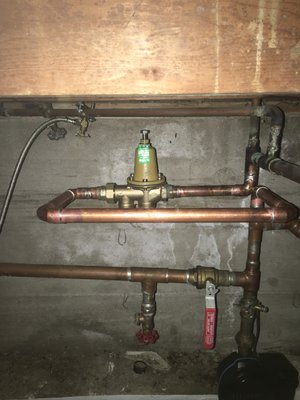 Pressure Reducing Valve installation in home crawlspace - The pressure reducing valve installed in a crawlspace. The client deserves a clean professional installation regardless of the location. Pressure Reducing Valve installation in home crawlspace - The pressure reducing valve installed in a crawlspace. The client deserves a clean professional installation regardless of the location.