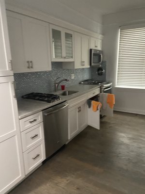 After Construction Cleaning - It takes a a whole team, machines and extra time to clean after construction and in the end, it will just look like a new bathroom, kitchen or Apt. by forgetting that for months it was covered in debris and construction dust! 

These are som