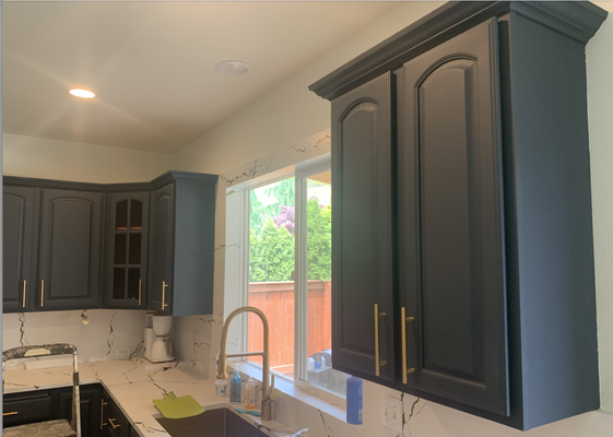 kitchen , house, bathroom renovation - "At FDC Construction, we recently undertook a comprehensive full house renovation that completely revitalized our client's property. From start to finish, our approach was centered around delivering a seamless and transformative experience.

We began by collaborating closely with the homeowners to understand their unique vision and functional needs. Our team of skilled architects and designers crafted a tailored plan that harmonized modern aesthetics with practical living solutions.

Demolition and structural enhancements laid the groundwork for extensive interior upgrades. We meticulously installed new flooring, refreshed walls, and ceilings, ensuring a cohesive and refreshed interior throughout the home. Our commitment to quality extended to modernizing essential systems like plumbing, electrical, and HVAC, prioritizing efficiency and reliability.

The heart of the home, the kitchen, received a stunning makeover with bespoke cabinetry, elegant countertops, and top-tier appliances that elevate both style and functionality. Bathrooms were also transformed into serene retreats with luxurious fixtures and meticulous tile work.