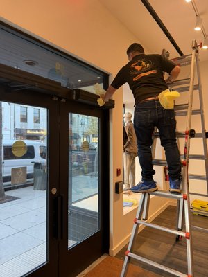 Commercial High Dusting - We don’t miss the high spots. Professional World Maintenance attacks vents, beams, piping, and every elevated surface your regular cleaners ignore. Cleaner air, cleaner ceilings, cleaner facility—done safely, fast, and with zero excuses. If it’s above your head, we handle it.