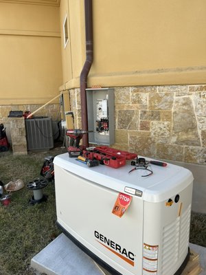 24kw generac whole home generator - This is a simple install of a whole home back up generator