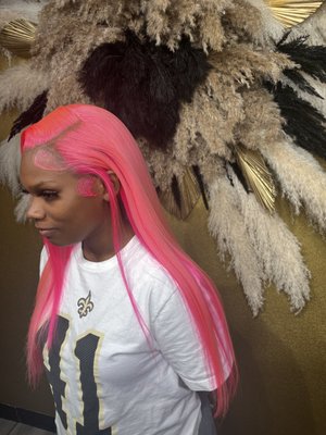 Wig coloring - Frontal unit customized, color and install Wig coloring - Frontal unit customized, color and install