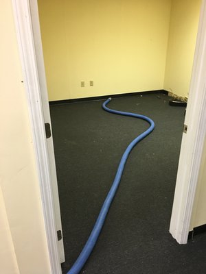 Emergency Water Damage - This was an emergency water damage clean up and dry out. We were on site in 1 hour, extracted the water, then set up air movers and dehumidifiers. It’s very important to call a professional immediately in a water loss to prevent secondary damage. Emergency Water Damage - This was an emergency water damage clean up and dry out. We were on site in 1 hour, extracted the water, then set up air movers and dehumidifiers. It’s very important to call a professional immediately in a water loss to prevent secondary damage.