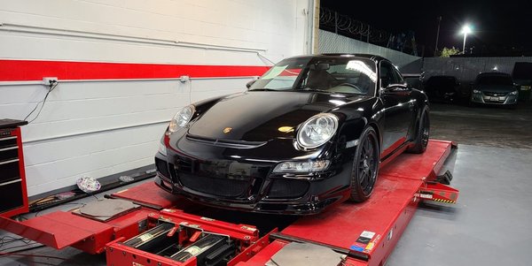 2007 Porsche GT3 Pre Purchase Inspection - Out of state customer calls in and asks if we could do a Pre-Purchase inspection on a 911. The next day this 911 GT3 comes in for the PPI. We kept the car for 4-5 hours to check over 40 items. Once we are done, we sent the PPI report to the buyer and explain to him all the details that he wants to know. After that point, it's his call to jump on a plane or not. He must be impressed with the detail of our report, he purchased the car on the spot. You can give us a call if you are looking to purchase a used German car. 2007 Porsche GT3 Pre Purchase Inspection - Out of state customer calls in and asks if we could do a Pre-Purchase inspection on a 911. The next day this 911 GT3 comes in for the PPI. We kept the car for 4-5 hours to check over 40 items. Once we are done, we sent the PPI report to the buyer and explain to him all the details that he wants to know. After that point, it's his call to jump on a plane or not. He must be impressed with the detail of our report, he purchased the car on the spot. You can give us a call if you are looking to purchase a used German car.