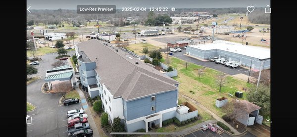 hotel alexandria - This re roof job was completed in two days please give us a call for all your roofing needs