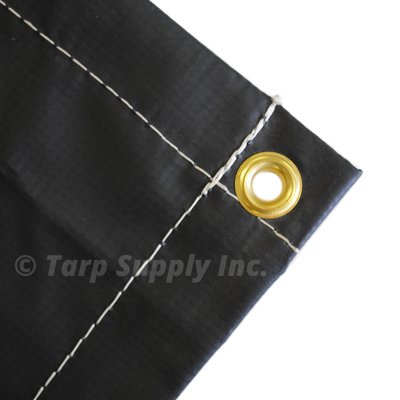 18oz Vinyl Tarps - Tarp Supply Inc.'s 18 Oz Super Heavy Duty Vinyl Tarps are a popular choice among vinyl tarp buyers. Tarp Supply vinyl tarps are made to last. Other sizes of vinyl include 10 oz vinyl tarps, 22 oz vinyl tarps, or our strongest, industrial strength 40 oz vinyl tarps.

Specifications
- 18 oz
- 22 MIL thick
- 100% waterproof
- Vinyl coated
- Heat-sealed seams
- Rust-resistant spur brass grommets every 24 inches on all 4 edges and corners for easy and secure tie-down
- UV resistant
- Highly abrasion, wear, tear, and mildew resistant
- Grease, oil, and acid resistant
- Available colors: Black, white, red, green, blue, grey, yellow, orange, tan, brown
- Proudly made in the USA

Popular Uses
Gym Floor Covers and other Floor Covers for a non-slip surface, Truck, and trailer (RV) covers for driving long distances, Hay Tarps, Heavy-Duty Covers And Tarps, Weatherproof Tarps, and Canopy Covers.

Custom and Full Finished (Exact) sizes are available, please call 630-953-4700, email orders@tarpsupply.com, or click here to fill out this form.