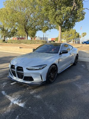 Full paint correction and ceramic coating - M4 booked a full correction with a five-year ceramic coating and a steam interior Full paint correction and ceramic coating - M4 booked a full correction with a five-year ceramic coating and a steam interior